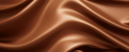 Luxury fabric abstract brown background or fluid waves of grunge silk texture velvet satin or luxury. generative aiの素材