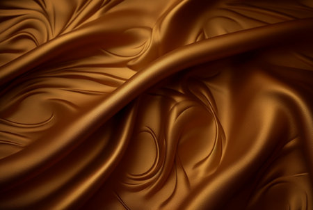 Luxury fabric abstract brown background or fluid waves of grunge silk texture velvet satin or luxury. generative aiの素材