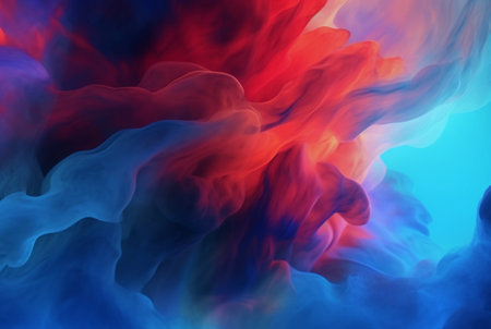 Blue red abstract background. generative aiの素材