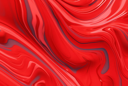 Liquid red paint wavy red liquid abstract background. ai generatorの素材