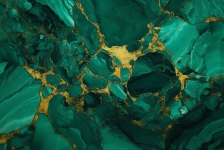 Luxury green gold marble texture background. generative aiの素材