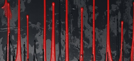black cement texture background with red watercolor,creepy background. generative aiの素材
