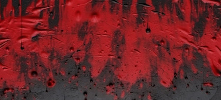 black cement texture background with red watercolor,creepy background. generative aiの素材