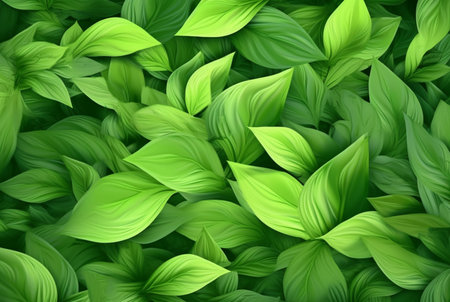 fresh green leaves abstract background. generative aiの素材