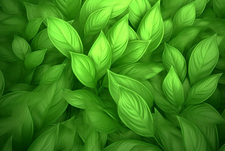 fresh green leaves abstract background. generative aiの素材