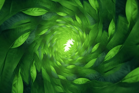 fresh green leaves abstract background. generative aiの素材