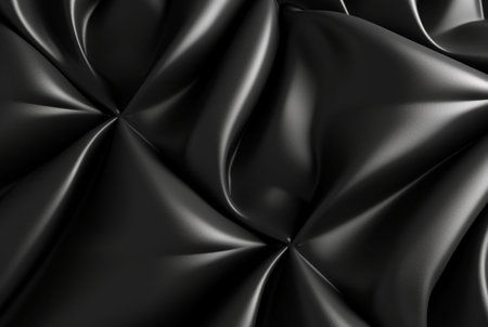 luxury black fabric background. generative aiの素材
