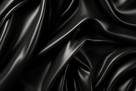 luxury black fabric background. generative aiの素材