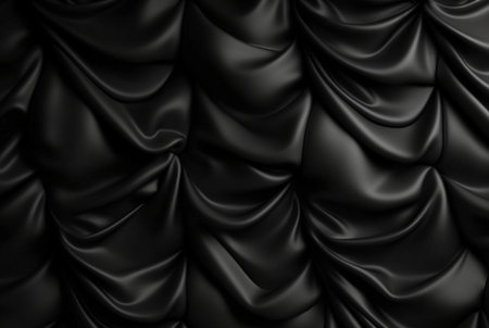 luxury black fabric background. generative aiの素材