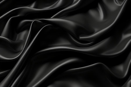 luxury black fabric background. generative aiの素材