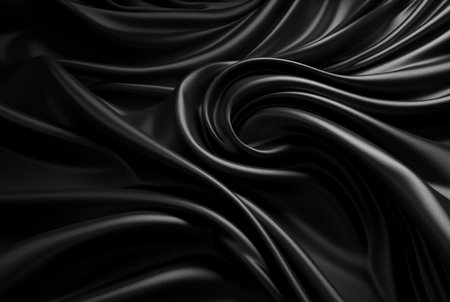 luxury black fabric background. generative aiの素材