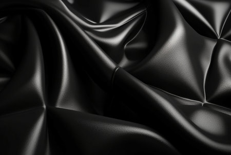 luxury black fabric background. generative aiの素材