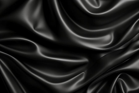 luxury black fabric background. generative aiの素材