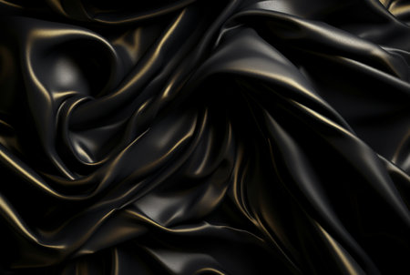 luxury black fabric background. generative aiの素材