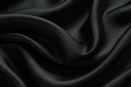 luxury black fabric background. generative aiの素材