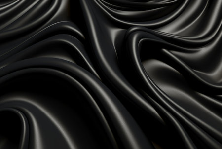 luxury black fabric background. generative aiの素材