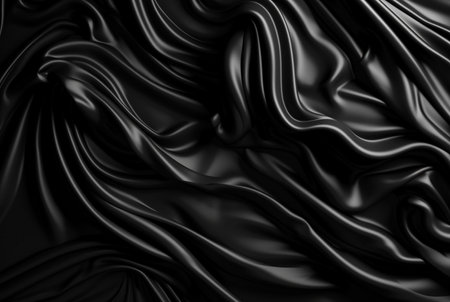 luxury black fabric background. generative aiの素材