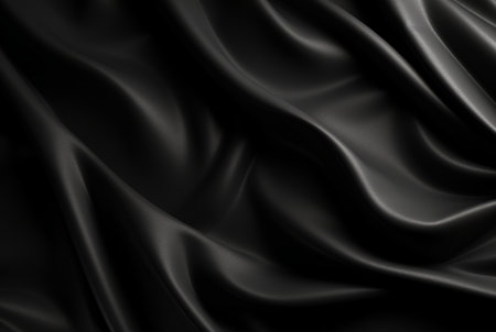 luxury black fabric background. generative aiの素材