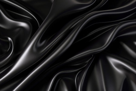 luxury black fabric background. generative aiの素材