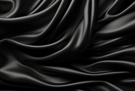 luxury black fabric background. generative aiの素材