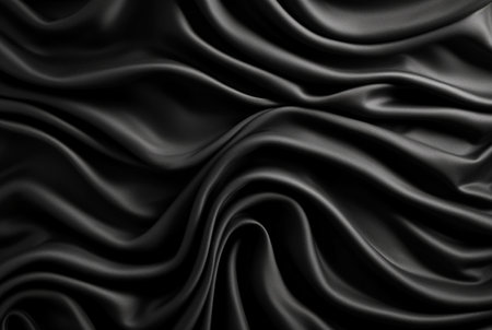 luxury black fabric background. generative aiの素材