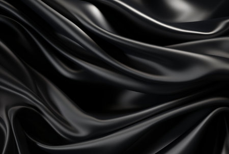 luxury black fabric background. generative aiの素材