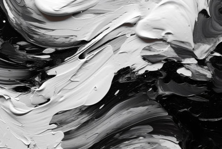 abstract hand painted black and white background. generative aiの素材
