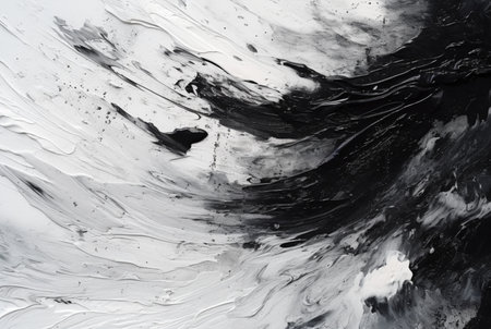 abstract hand painted black and white background. generative aiの素材