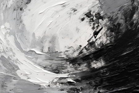 abstract hand painted black and white background. generative aiの素材