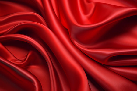 luxury red fabric texture background. generative aiの素材
