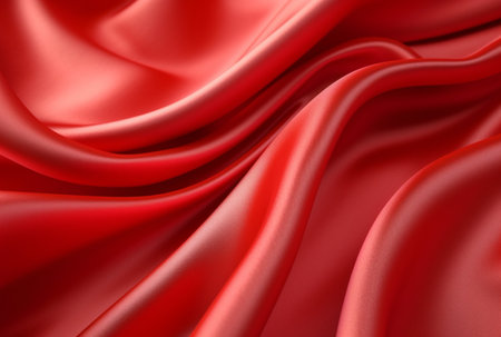 luxury red fabric texture background. generative aiの素材