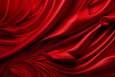 luxury red fabric texture background. generative aiの素材