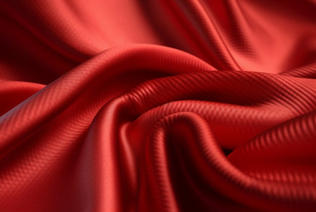 luxury red fabric texture background. generative aiの素材