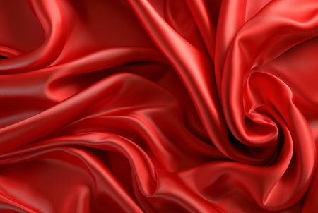 luxury red fabric texture background. generative aiの素材