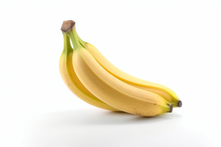 banana isolated on white background. generatif aiの素材