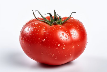 fresh tomato isolated on white background. generative aiの素材