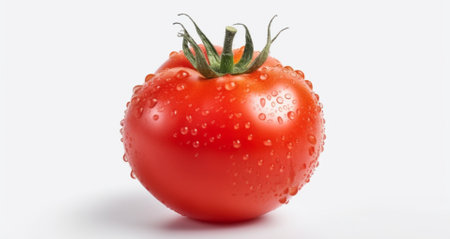fresh tomato isolated on white background. generative aiの素材
