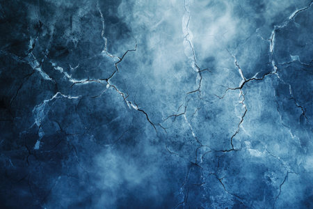 cracked blue cement texture with white smoke. horror backgroundの素材