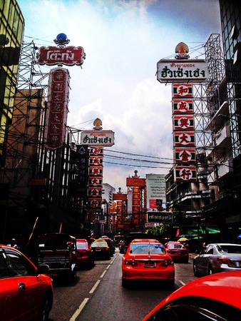 Road and taxiの素材