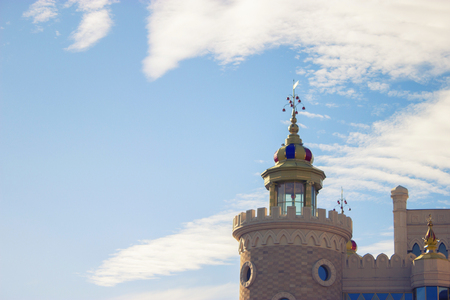 Fairytale castle entrance fantasy landscape close upの写真素材