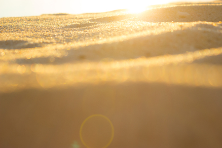 close up of sand in a desert. warm sunlightの写真素材