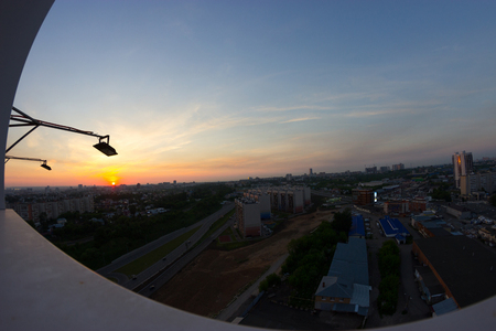 Looking down on to the streetsのeditorial素材