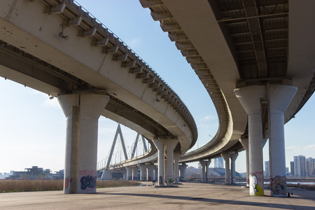 Structure Design Under the Bridgeのeditorial素材