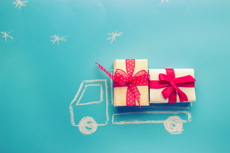 christmas presents concept image.の写真素材