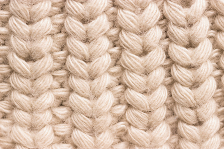 Close-up of knitted wool sweater. grey colourの写真素材