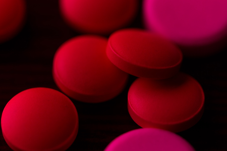ecstasy drug conxept image. pills on dark backgroundの写真素材