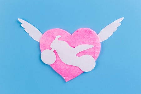 couple on the motorbike. motorbike concept loveの写真素材