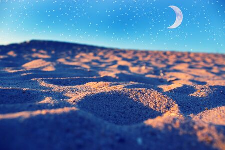sand in a desert in a beautiful forms and texuresの写真素材