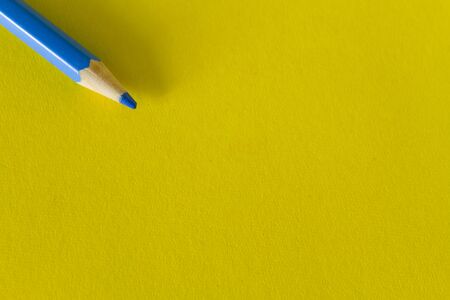 Single color pencil with copy space for textの写真素材