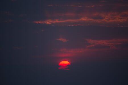 Beautiful cloudscape background. Sunset or sunrise